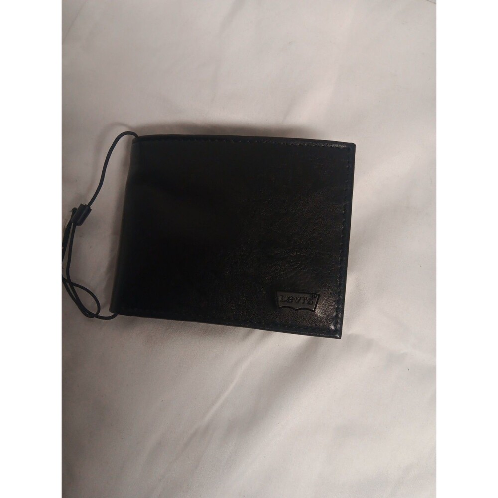 Levi's Men's Extra Capacity Slimfold Wallet with One Size, Charcoal Black 2